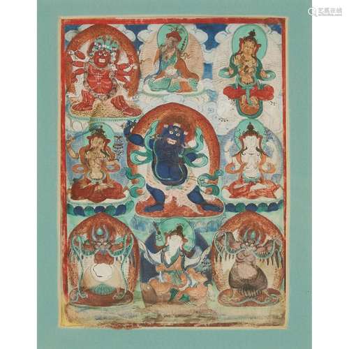 A Small Thangka of Mahakala, Tibet, 18th Century or Earlier,...