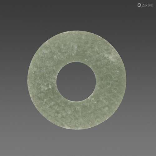 A JADE BI DISC, EASTERN ZHOU TO WESTERN HAN