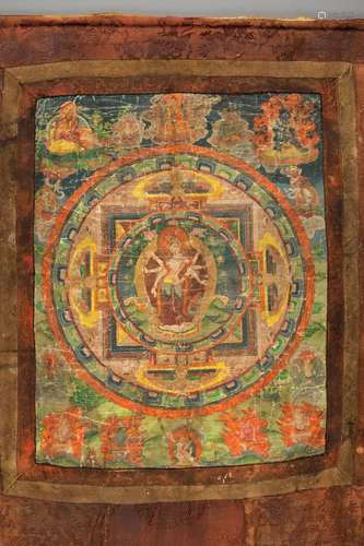 A THANGKA OF EIGHT-ARMED ARYA TARA, 17th – 18th CENTURY