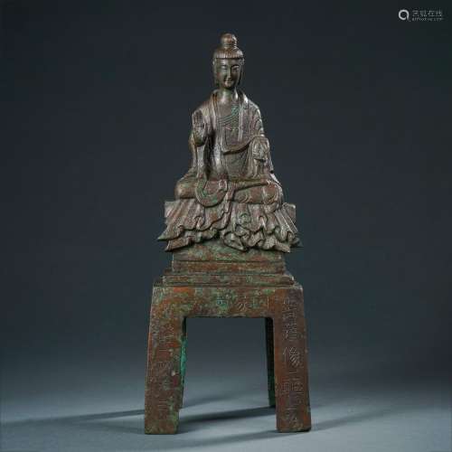  中国北魏时期铜佛坐像