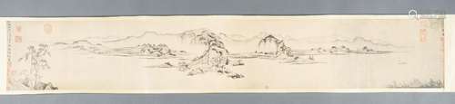 A MUSEUM COPY OF ‘RIVERS AND MOUNTAINS, BY CHAO MENG-FU’