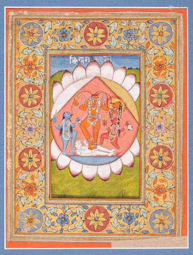 AN INDIAN MINIATURE PAINTING CHHINNAMASTA, 1780-1800