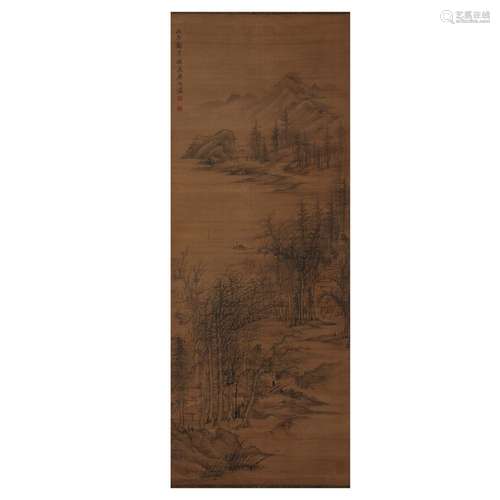 A CHINESE PAINTING OF LANDSCAPE ,SIGNED FAN CHE