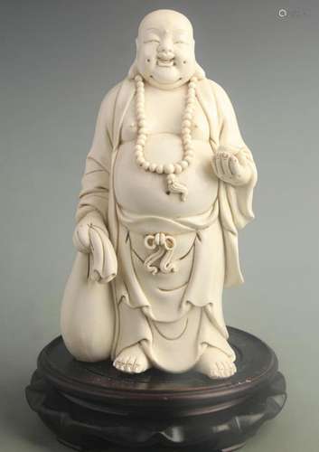 A FINE DE HUA WARE MAITREYA BUDDHA