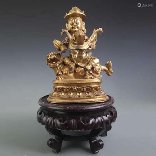 A FINE BRONZE HEVAJRA BUDDHA STATUE