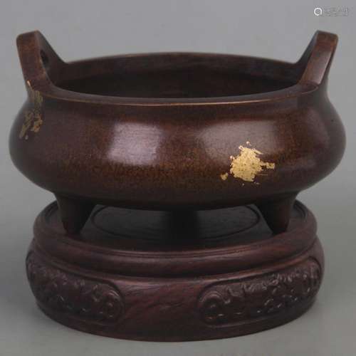 A FINE XUAN DE STYLE THREE FOOT BRONZE CENSER