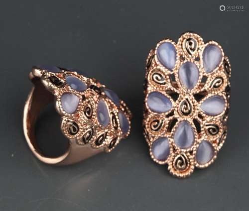 TWO FINE FASHION RING