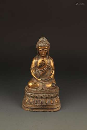 BRONZE STATUE OF AMITABHA BUDDHA