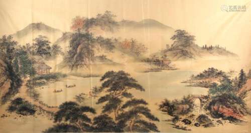 A FINE CHINESE PAINTING IN SILK