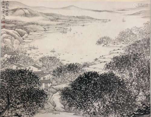Song Wenzhi landscape painting