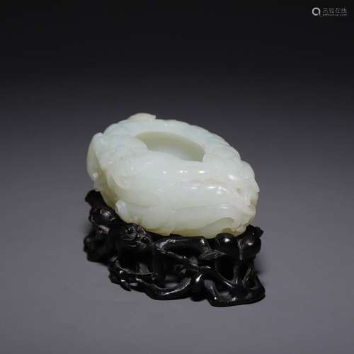 Hetian jade bergamot water bowl