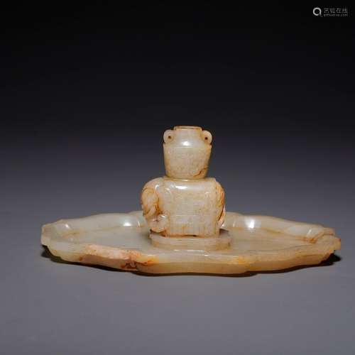 Hetian Jade Taiping with Elephant Incense