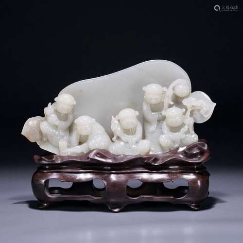 Hetian jade decoration