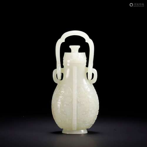 Hetian jade beam bottle