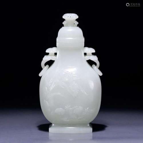 Hetian jade bottle