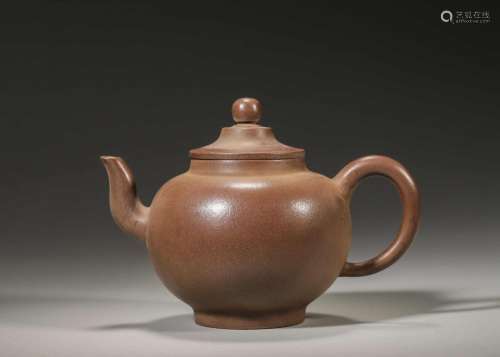 A zisha clay teapot,Qing Dynasty,China