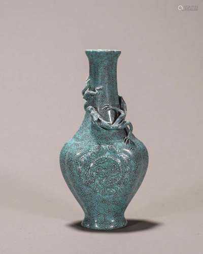 A Yixing kiln glaze porcelain dragon vase,Song Dynasty,China