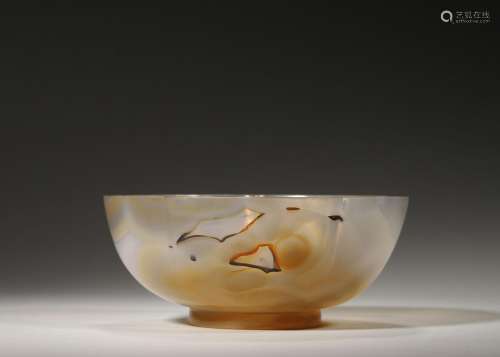 An agate bowl,Qing Dynasty,China
