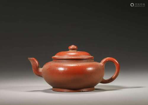 A zisha clay teapot,Qing Dynasty,China