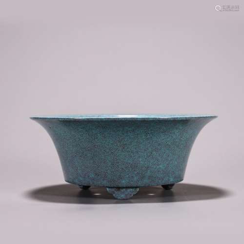 A Jiun kiln glaze porcelain flowerpot,Qing Dynasty,China
