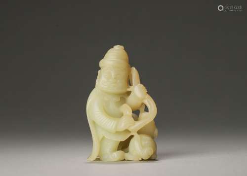 A jade figurine ornament,Qing Dynasty,China