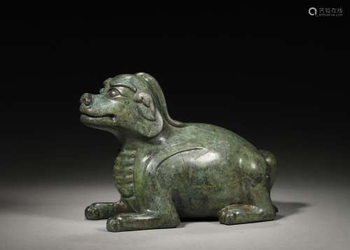 A bronze beast ornament,Han Dynasty,China