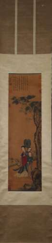 A Chinese painting of figure, Tangyin mark