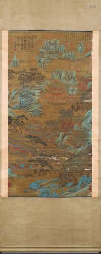 A Chinese landscape painting, Tangyin mark