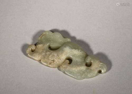 A jade dragon pendant,Han Dynasty,China