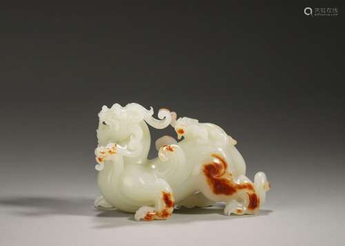 A jade dragon ornament,Ming Dynasty,China
