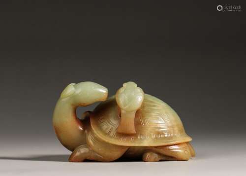 A jade turtle ornament,Han Dynasty,China
