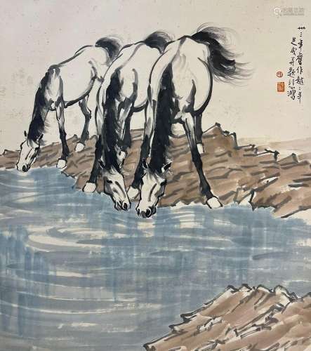 Xu Beihongdrinking horse