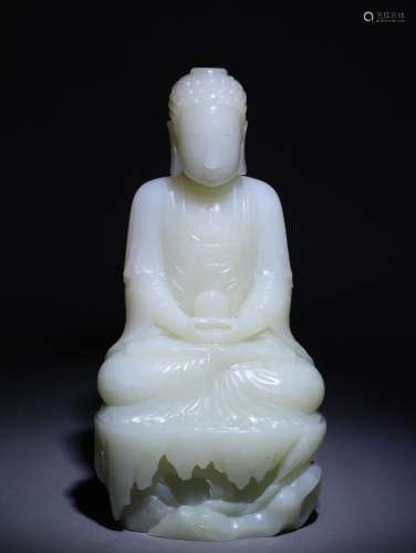 Hetian Jade Buddha Statue Ornament