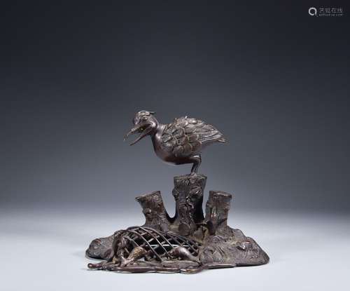 Bronze Bird and Animal Aromatherapy Ornament