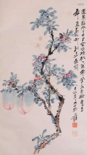 Zhang Daqian longevity peach