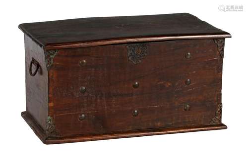 Teak box with flap