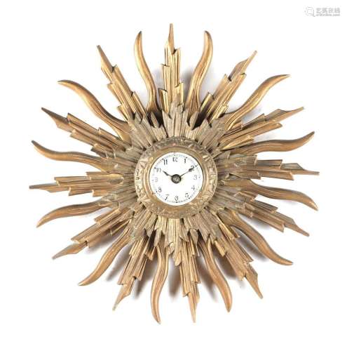 Wooden sun clock