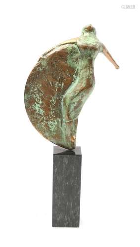 Bronze sculpture of a dancing woman