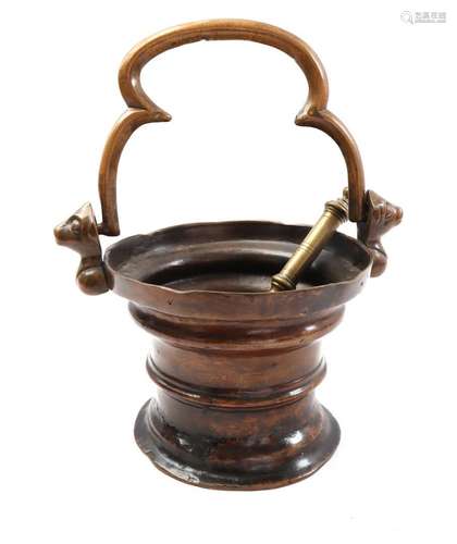 Monumental bronze holy water bucket