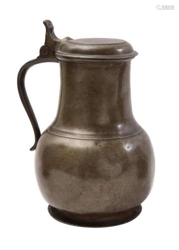 Pewter lidded jug