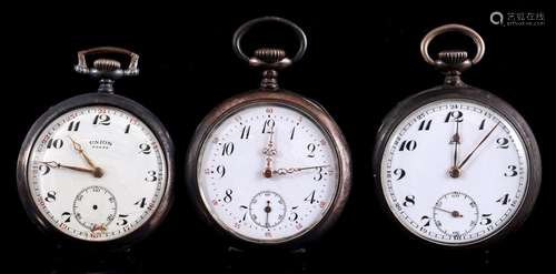 3 men's pocket watches