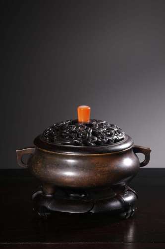 Copper binaural aromatherapy burner