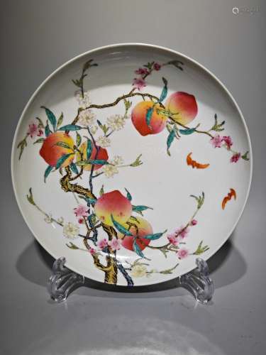 Pastel Over-The-Wall Longevity Peach Plate