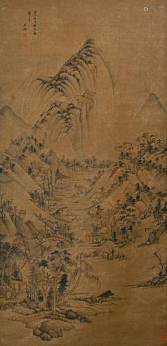 Wang Jian's landscape painting