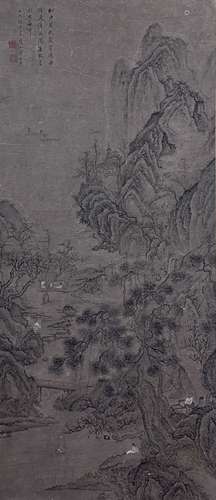 方士庶（1692-1751） 山水 立轴 纸本