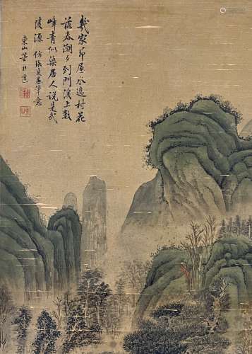 董邦达（1696-1769） 山水 立轴 绢本