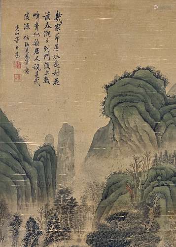 董邦达（1696-1769） 山水 立轴 绢本