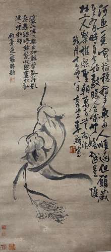 李鱓（1686-1756）有余图 立轴 纸本