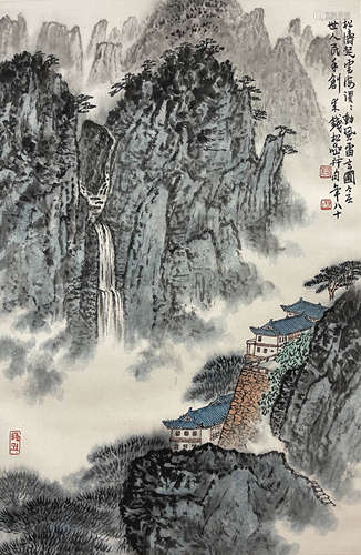 钱松岩（1899-1985） 山水 立轴 纸本