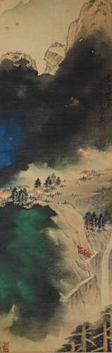 Chinese Ink Painting Chang Dai-chien's Silk Landscape